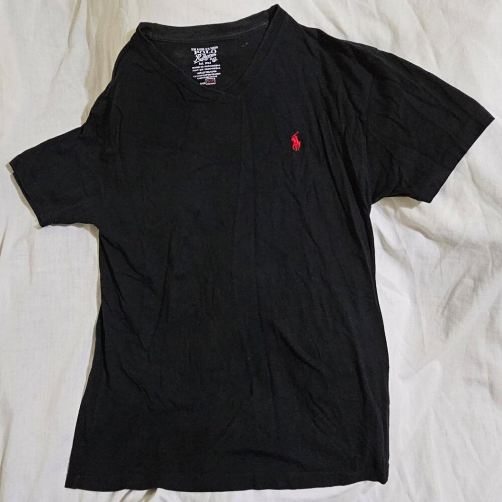 Polo Ralph Lauren V-neck Black Shirt